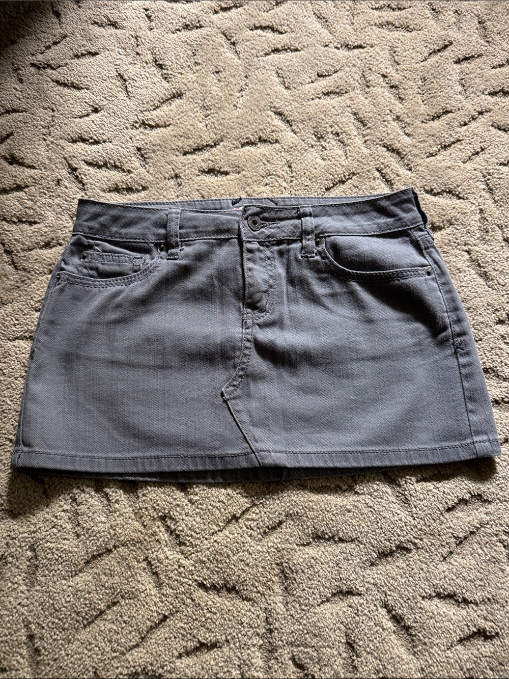 TILT Gray Denim Mini Skirt